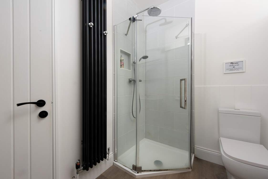 The en suite has a shower cubicle.....
