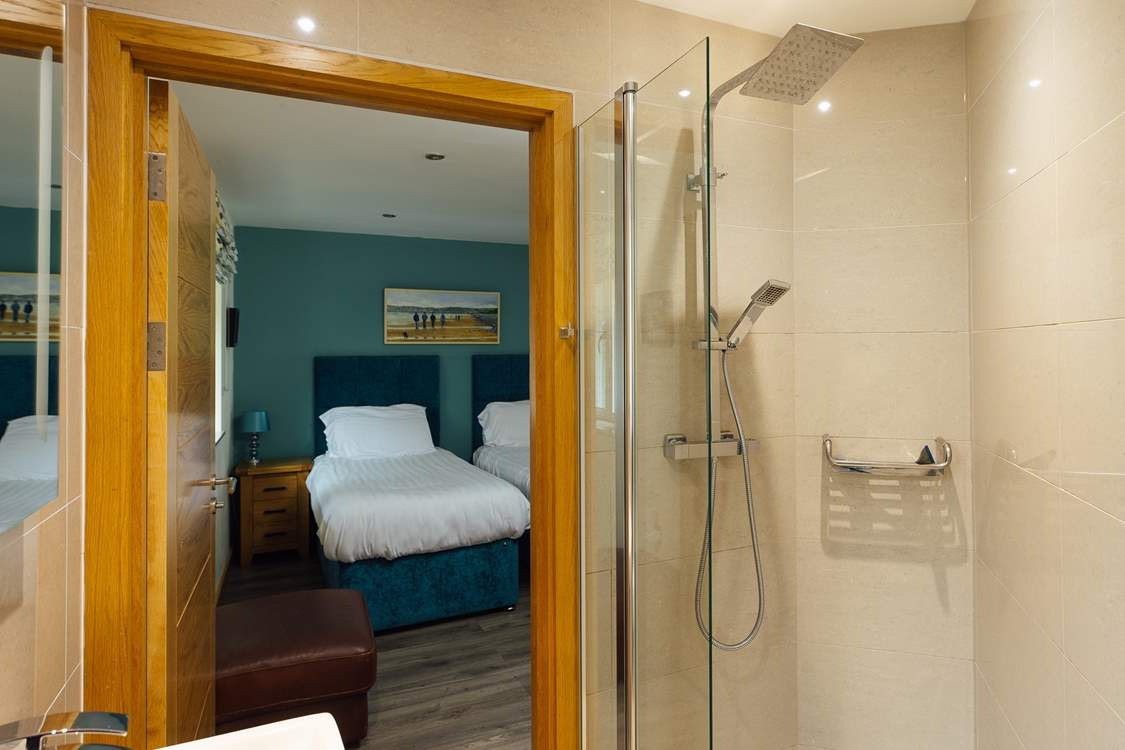 Time for some holiday pampering in the ground floor en suite twin shower-room.