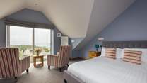 Unending sea views across St Brides Bay from the principal bedroom on the second floor. 