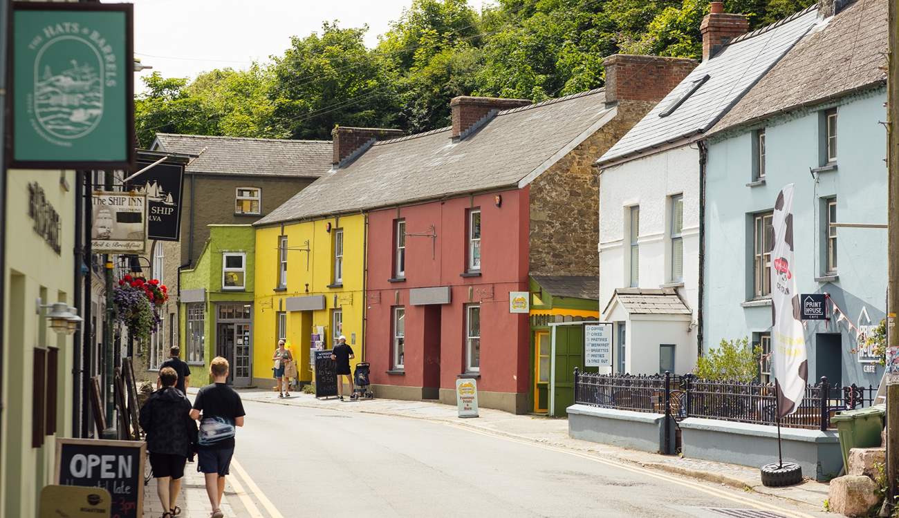 Stroll down the hill to gorgeous Solva village. 