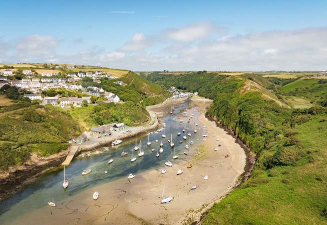 Enchanting Solva beach and harbour. 