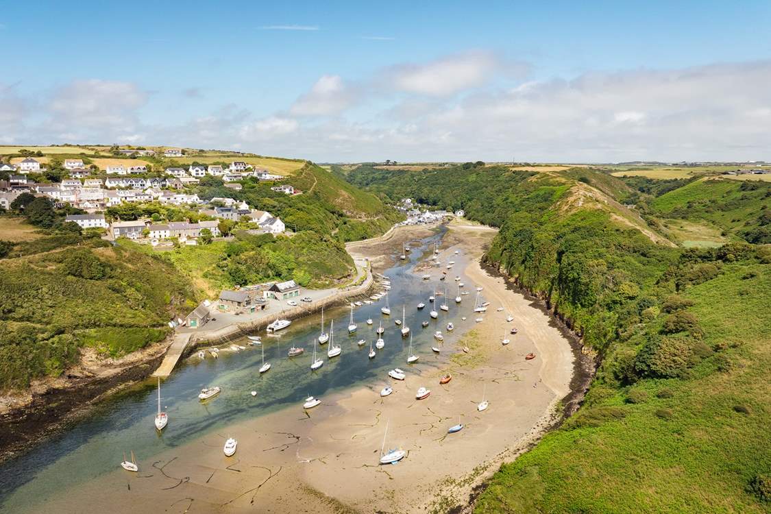 Enchanting Solva beach and harbour.
