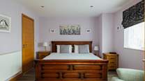 You'll find a super-king, a double and a twin en suite bedroom on the ground floor. 