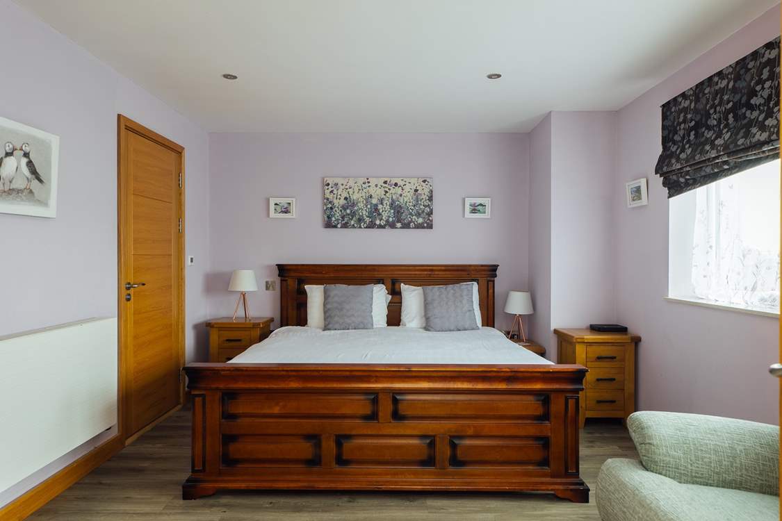 You'll find a super-king, a double and a twin en suite bedroom on the ground floor.