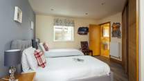 A super en suite twin room. 