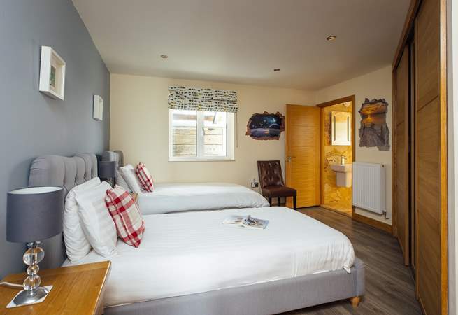 A super en suite twin room. 