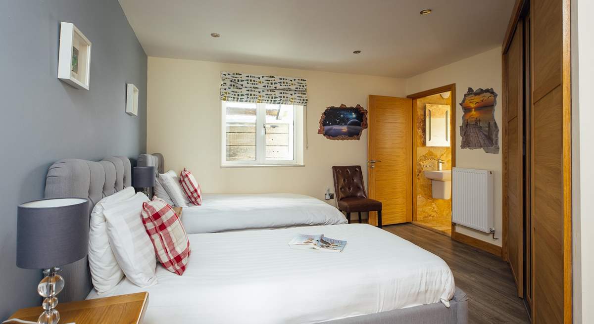 A super en suite twin room. 