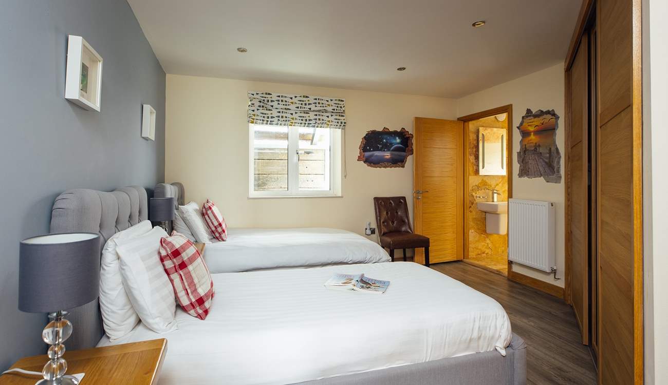 A super en suite twin room. 