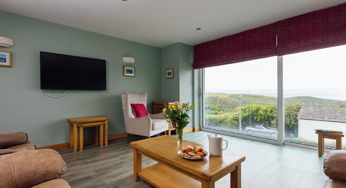 Spacious room with a gorgeous view. Slide open the large doors of the Juliet balcony to take in the fresh sea air. 
