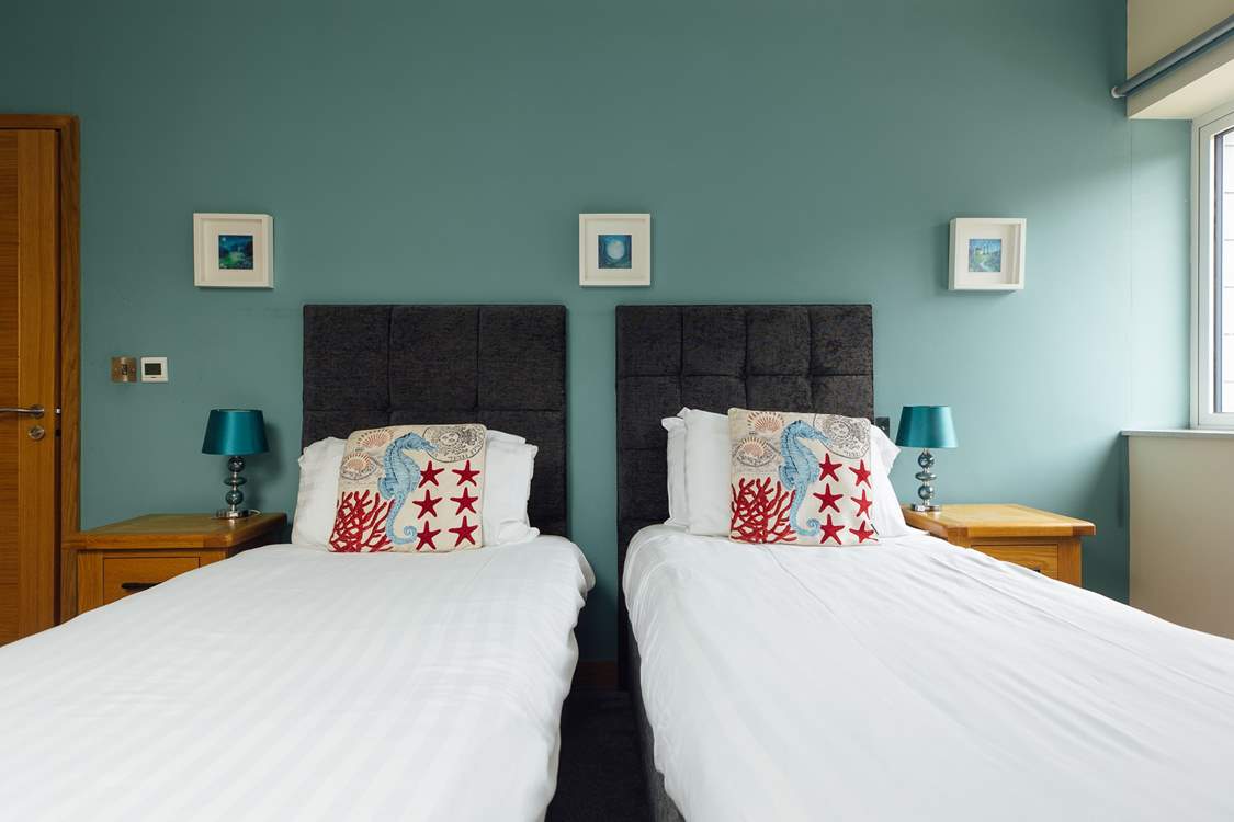 Sleep tight after a day in the fresh sea air.