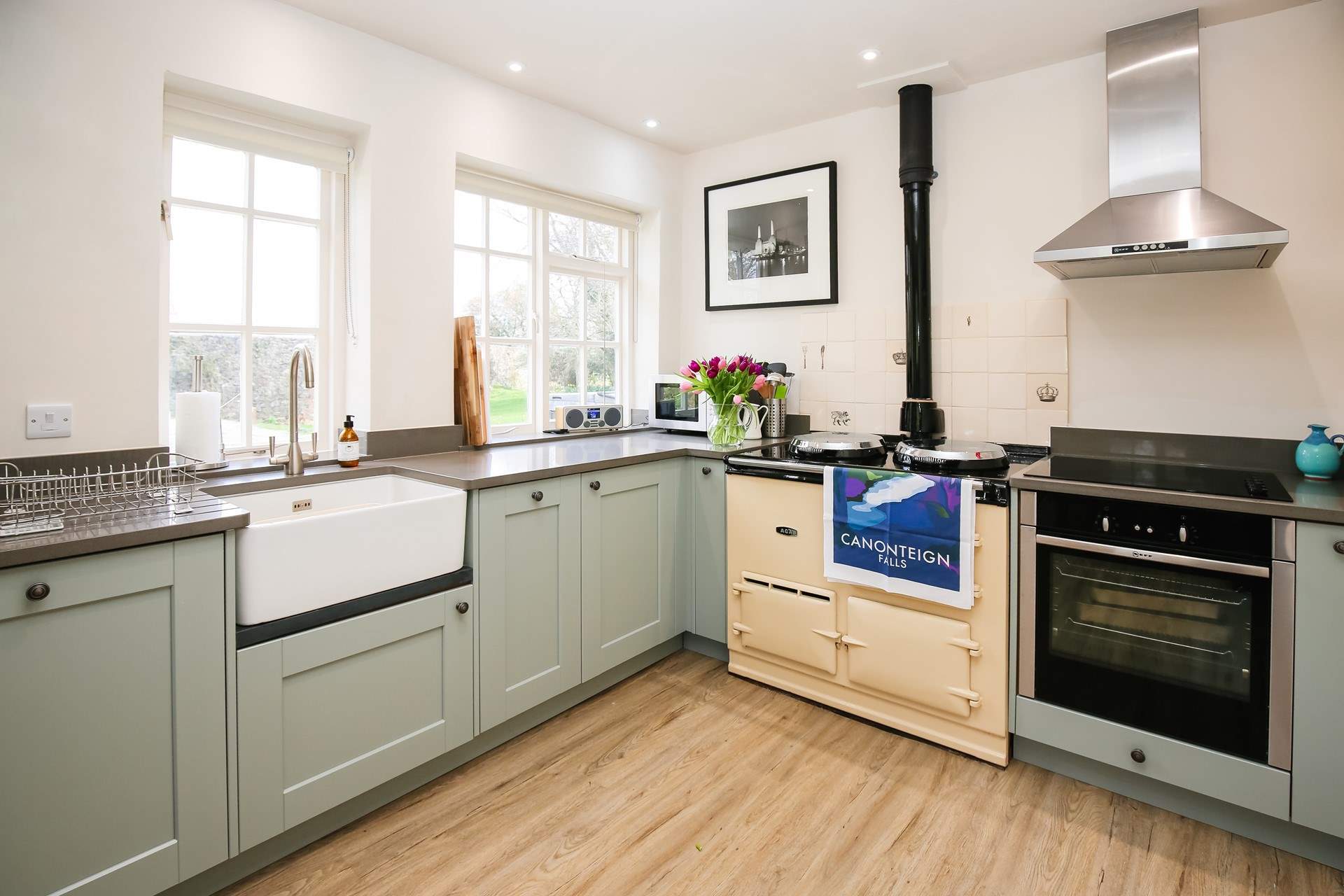 The kitchen is equipped with everything you will need to whip up that special meal.