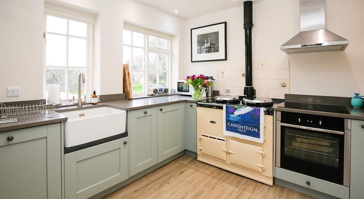 The kitchen is equipped with everything you will need to whip up that special meal.