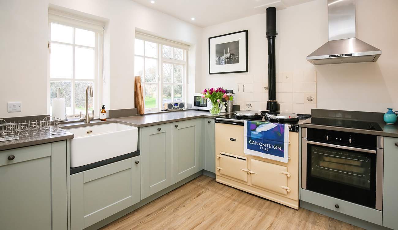 The kitchen is equipped with everything you will need to whip up that special meal.