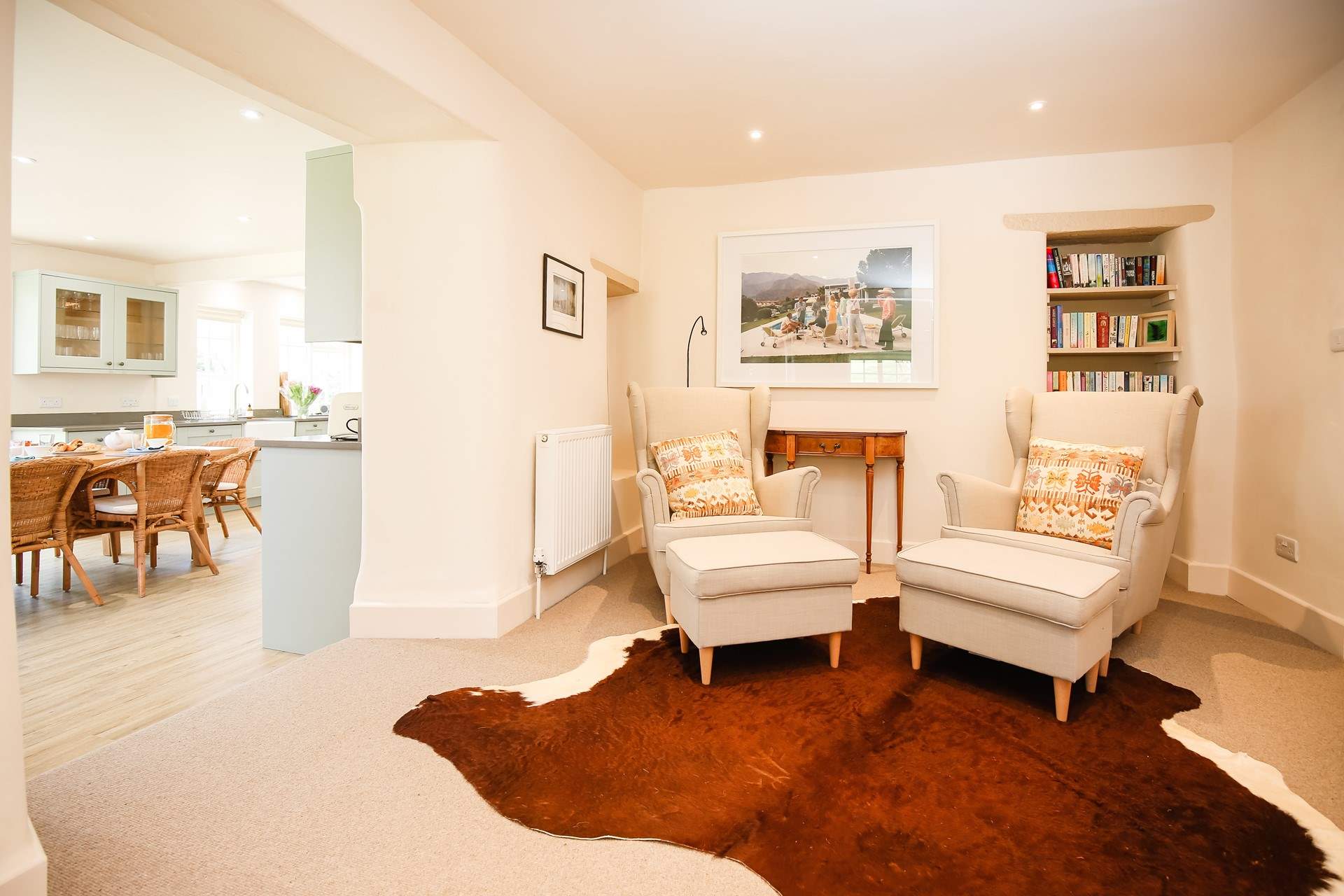 Leading off the kitchen-area is this charming snug area. Perfect for relaxing in with a good book.