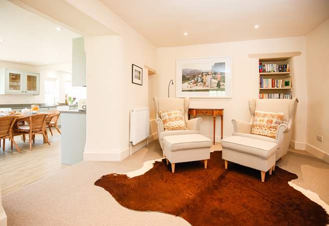 Leading off the kitchen-area is this charming snug area. Perfect for relaxing in with a good book.