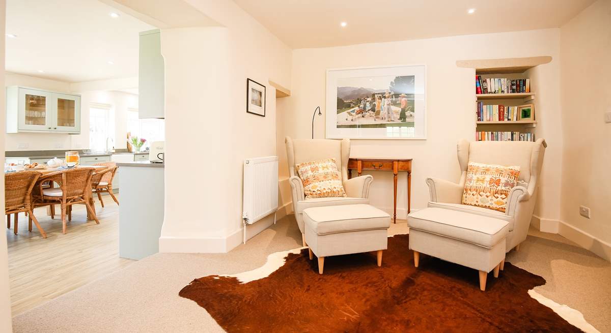 Leading off the kitchen-area is this charming snug area. Perfect for relaxing in with a good book.