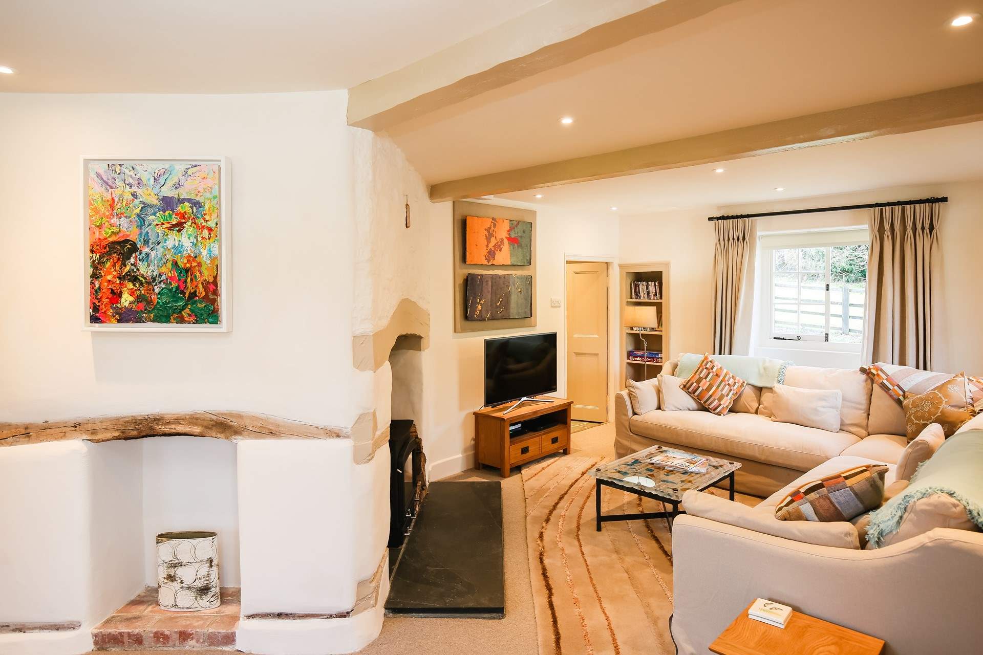 Peeking into the sitting-room.