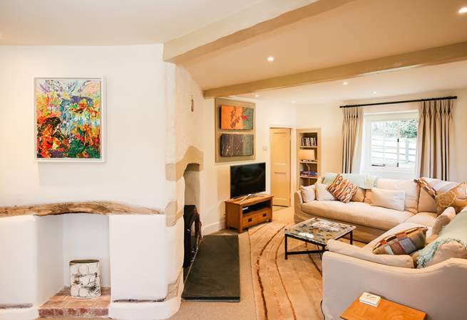 Peeking into the sitting-room.