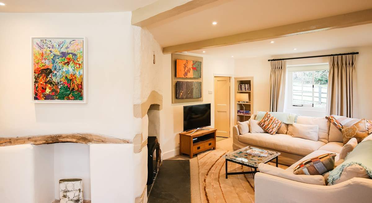 Peeking into the sitting-room.