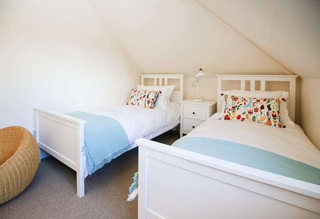 Please be mindful of the sloping ceiling in bedroom 2.