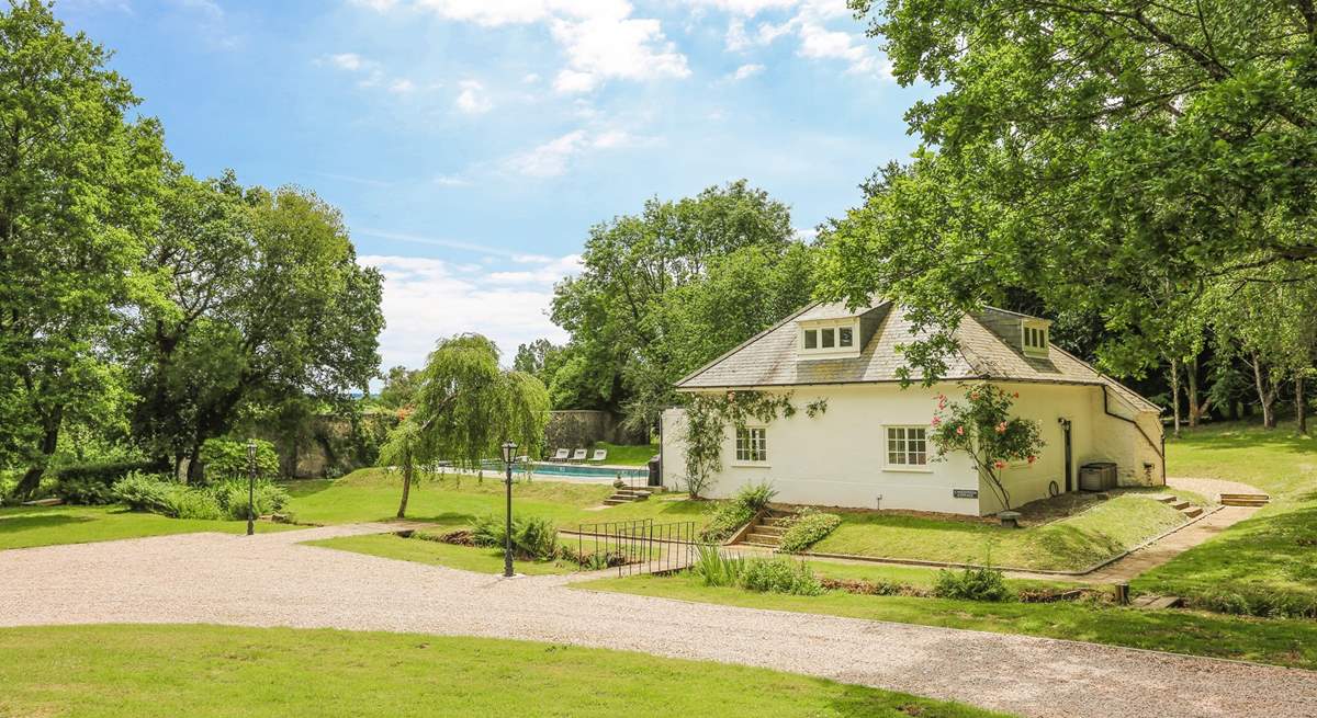 Follow the driveway to the left into your designated parking area.