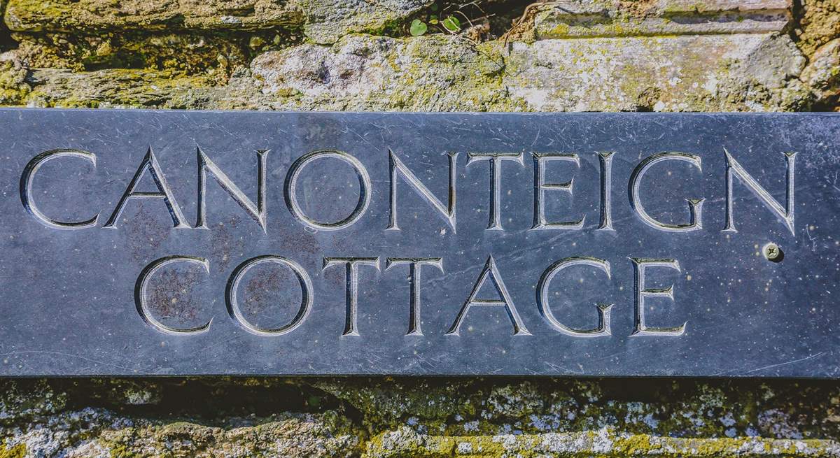 Welcome to Canonteign Cottage.