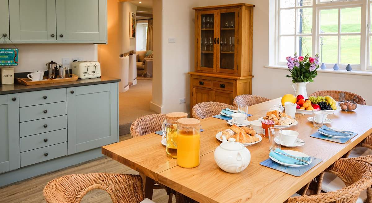 Peeking through from the kitchen/dining-area to the sitting-room beyond.