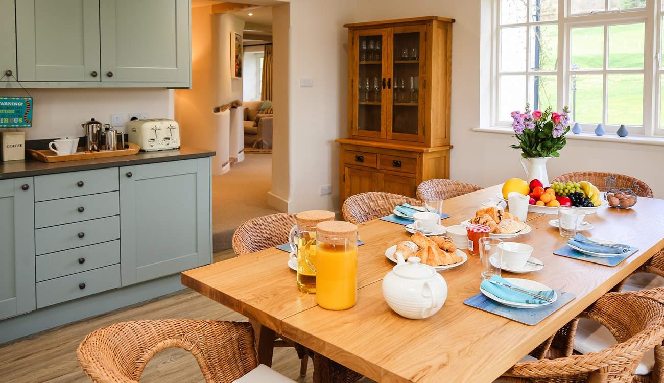 Peeking through from the kitchen/dining-area to the sitting-room beyond.