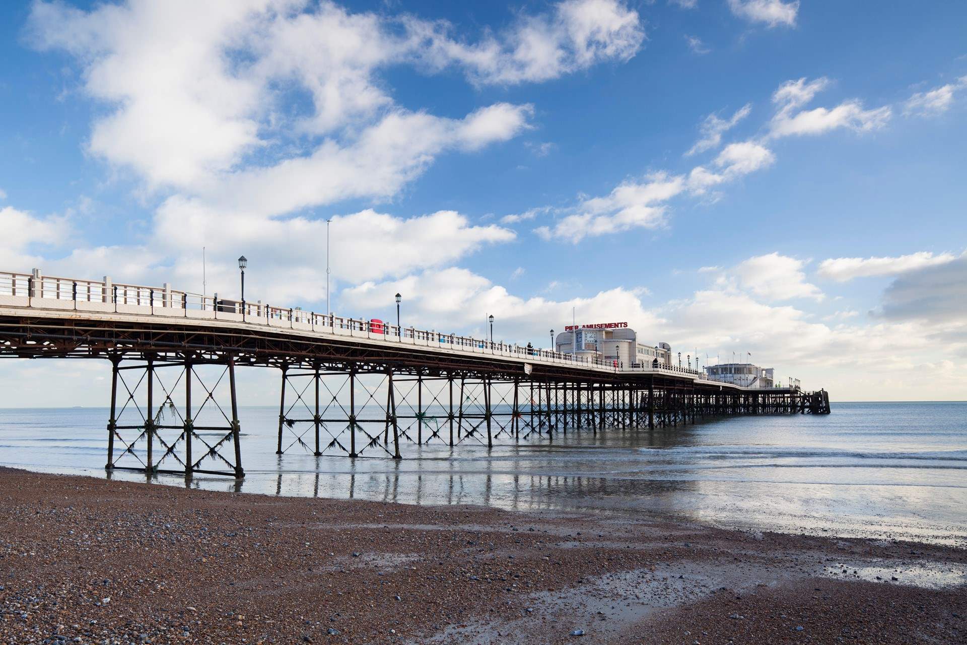 Worthing Pier for family fun.