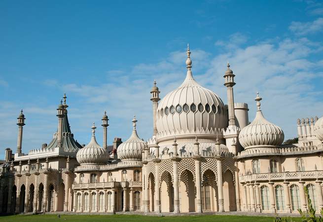 Visit Brighton's Royal Pavilion. 