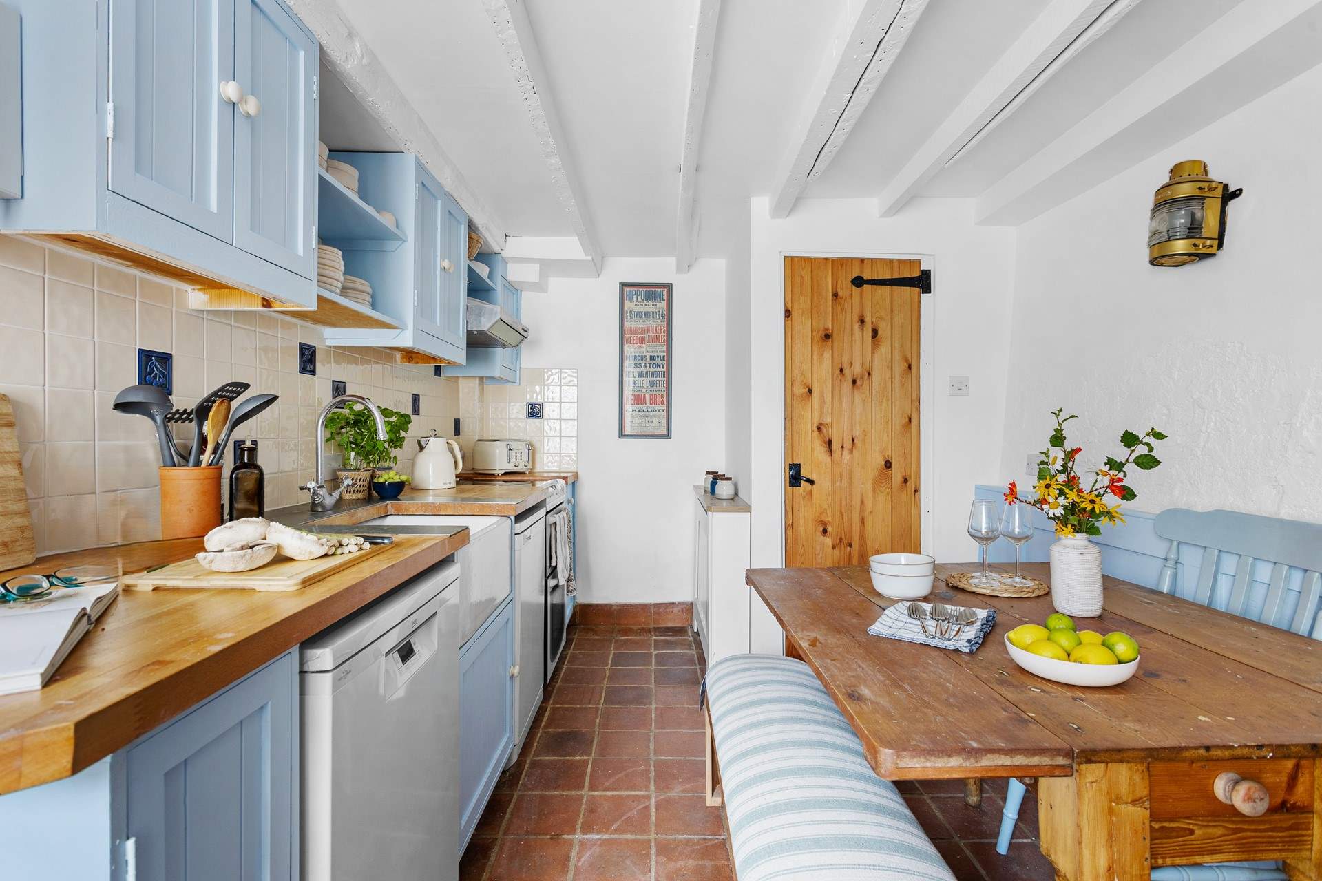 Cook up your holiday feasts in the kitchen/dining-room.