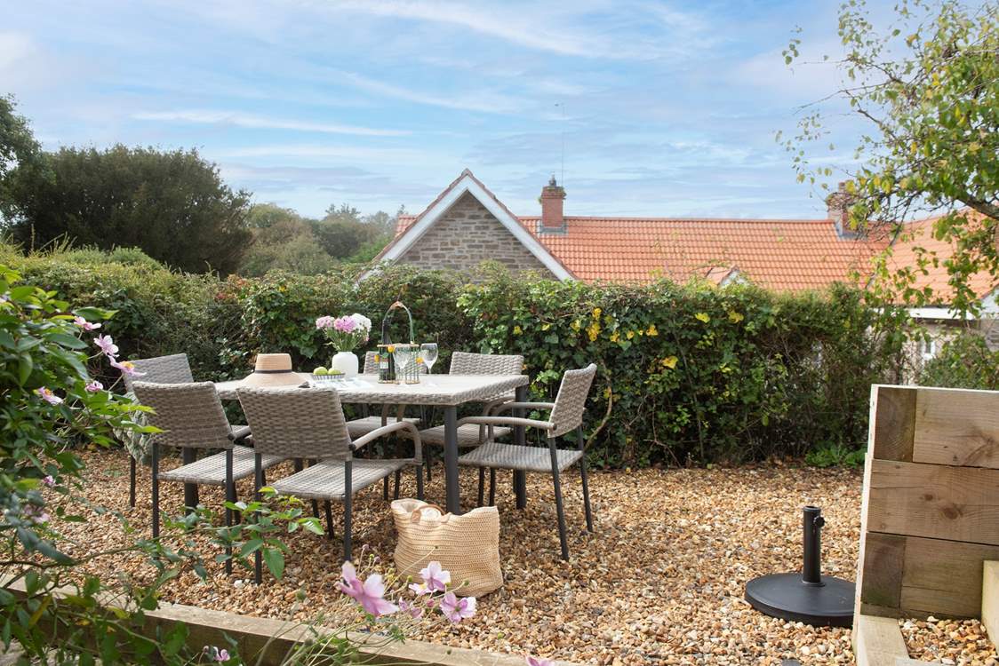 Outside the backdoor is the garden where you can have your wine al fresco.