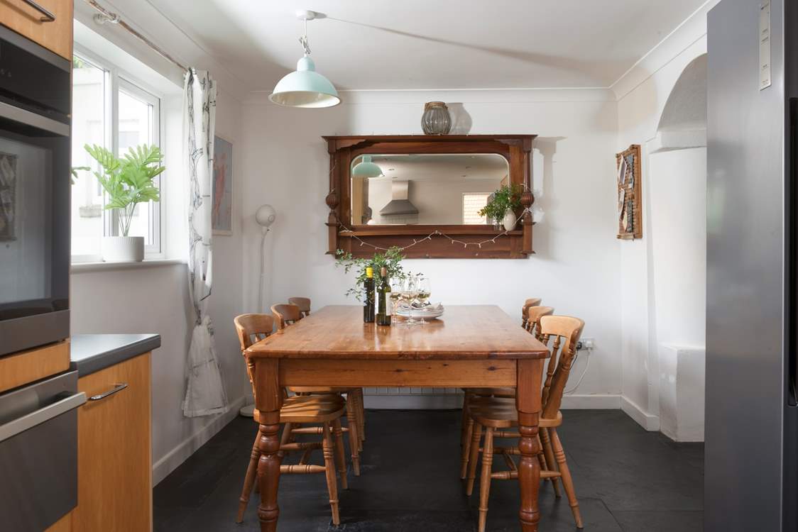 The large farmhouse table for those fun filled meals.