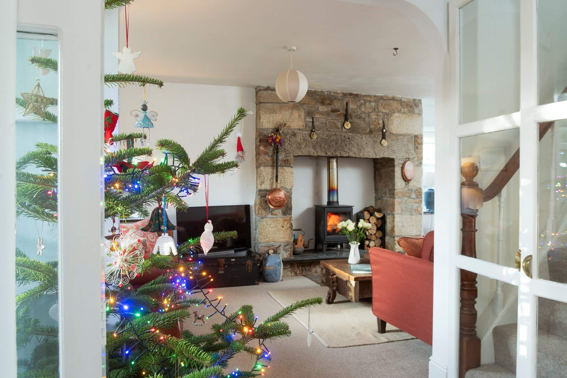This impressive home is the perfect choice for a Christmas celebration.