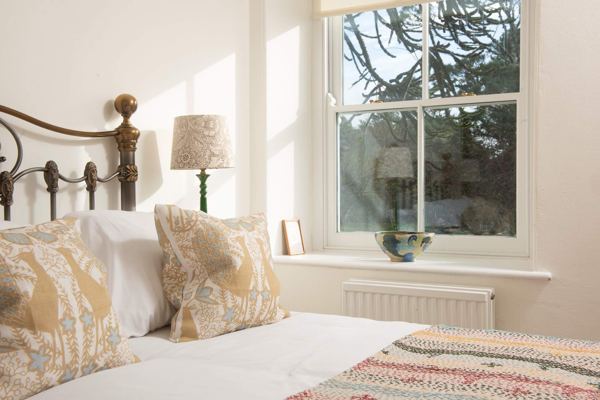 Wake up to garden views.