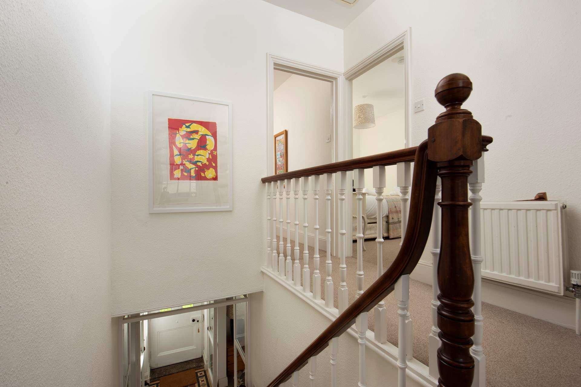 The hallway leading to bedrooms 3 and 4.