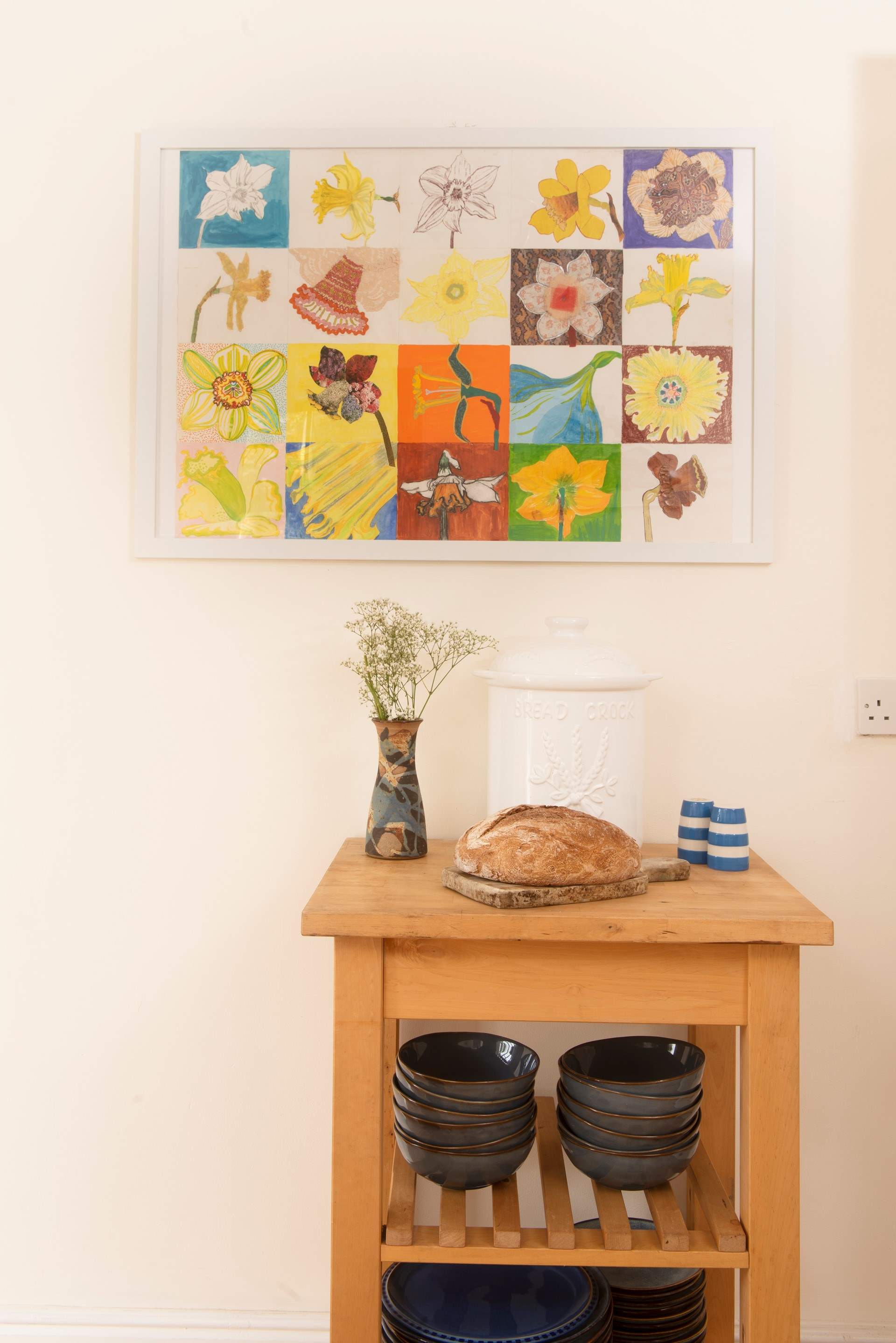 The home is full of original art with a family history.