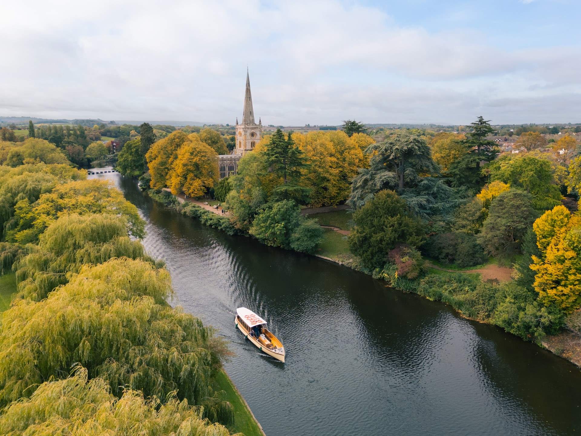 The river Avon, take a boat trip and enjoy the views at a slower pace for a change. 