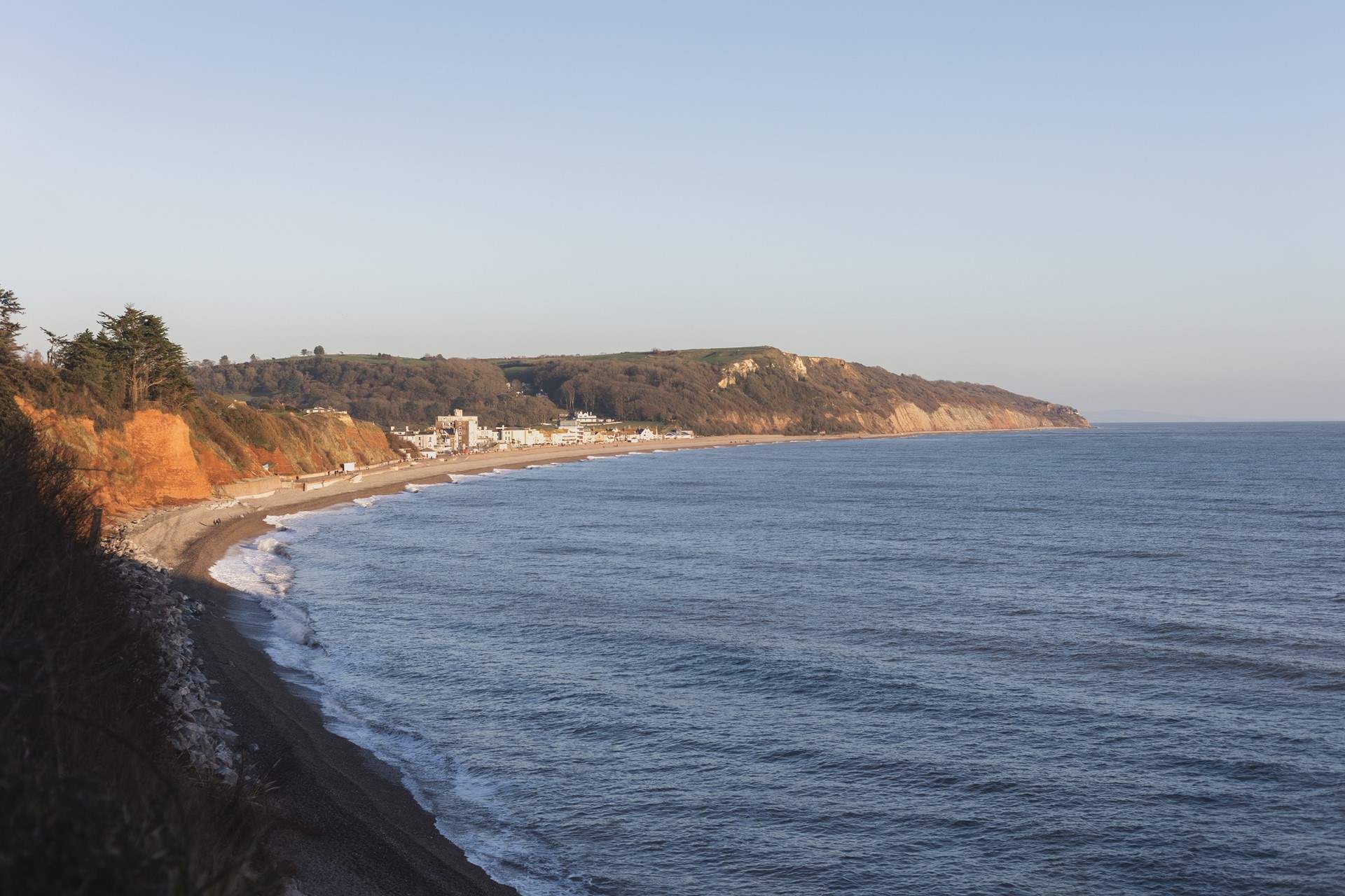 Head to Seaton beach and take a walk along the coast path.