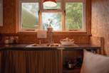 The kitchen has everything you need to cook up wholesome dishes.