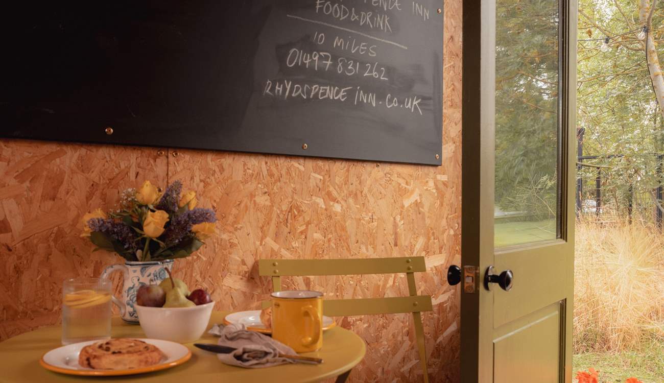 Prepare and enjoy meals before heading out to explore. 