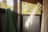 You'll also find an outdoor shower cubicle for refreshing after adventures. 
