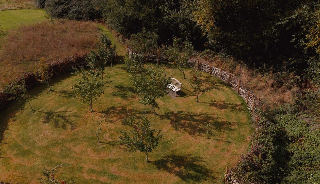 The orchard is a blissful place to sit and soak up your surroundings. 