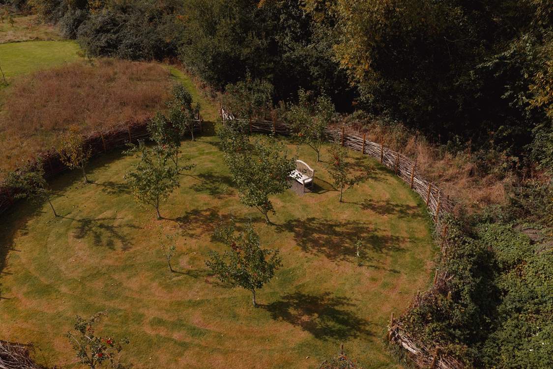 The orchard is a blissful place to sit and soak up your surroundings.