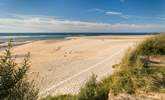 The long stretch of golden sand in Hayle. - Thumbnail Image