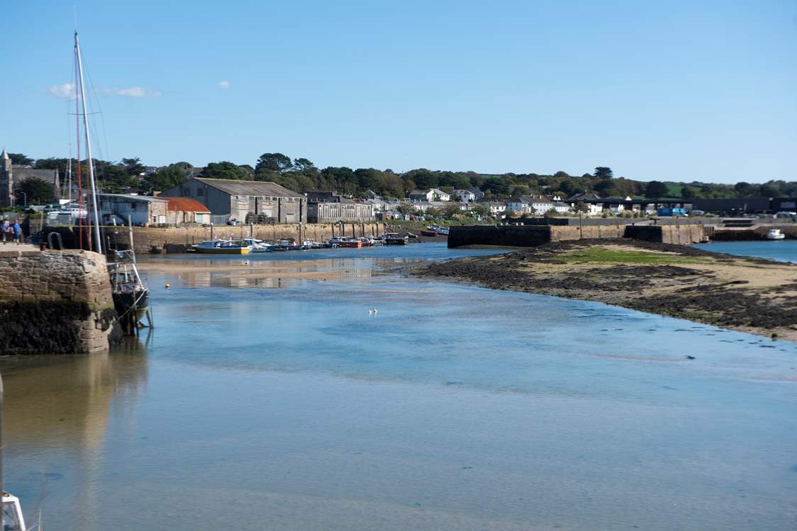 A peaceful spot at North Quay, alive with boats and birdlife.