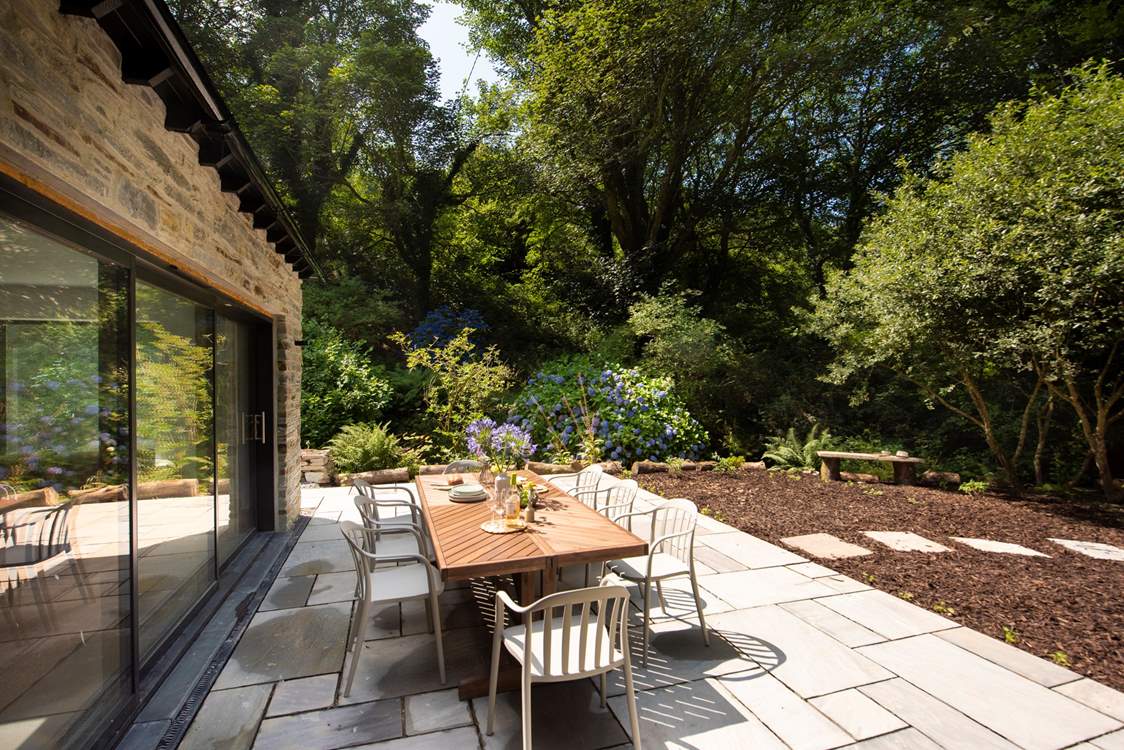 Pull up a chair and enjoy al fresco meals at Old Mill Floor.