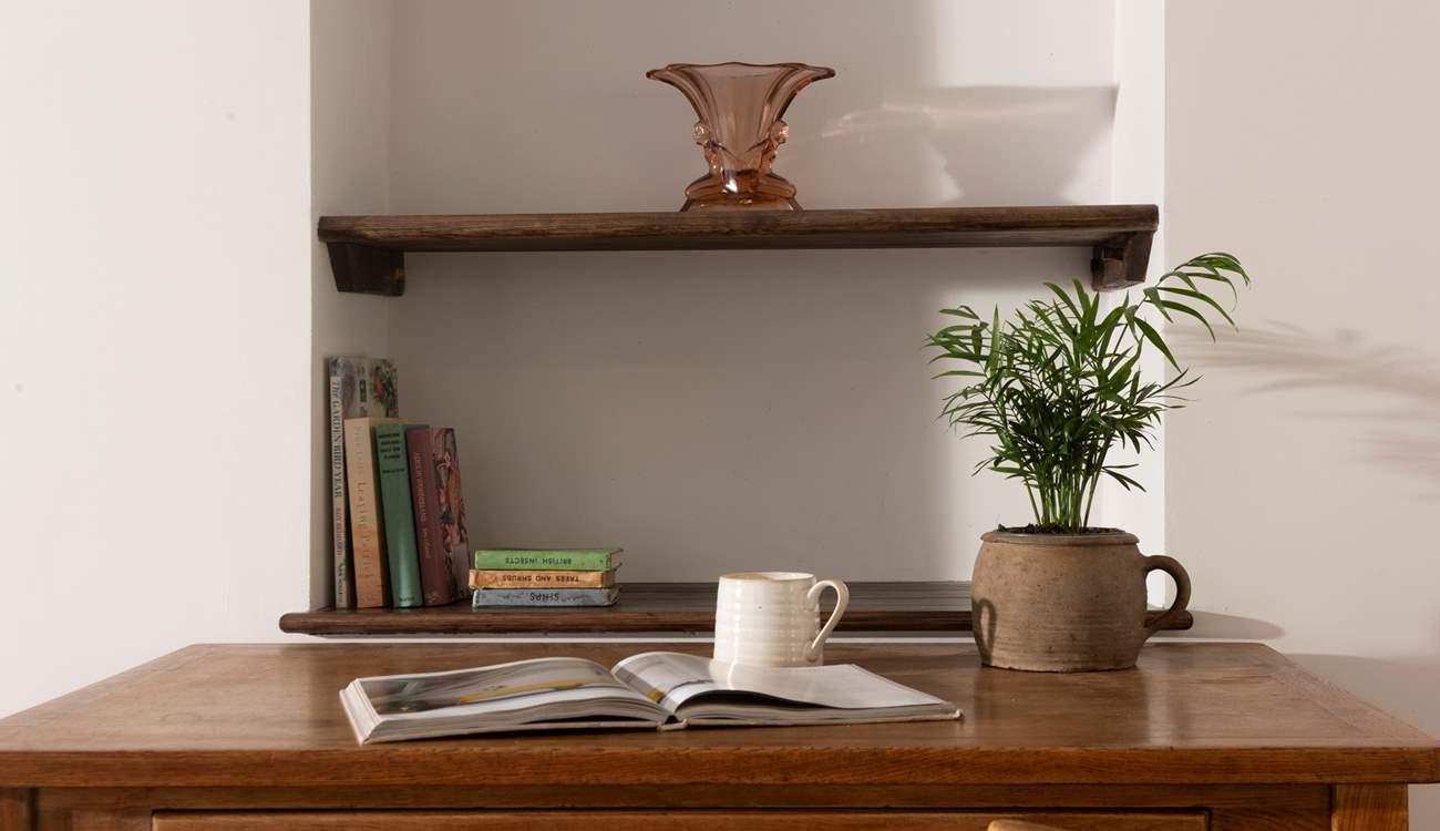 There's a little desk, should you need to stay connected whilst away or catch up on some work.