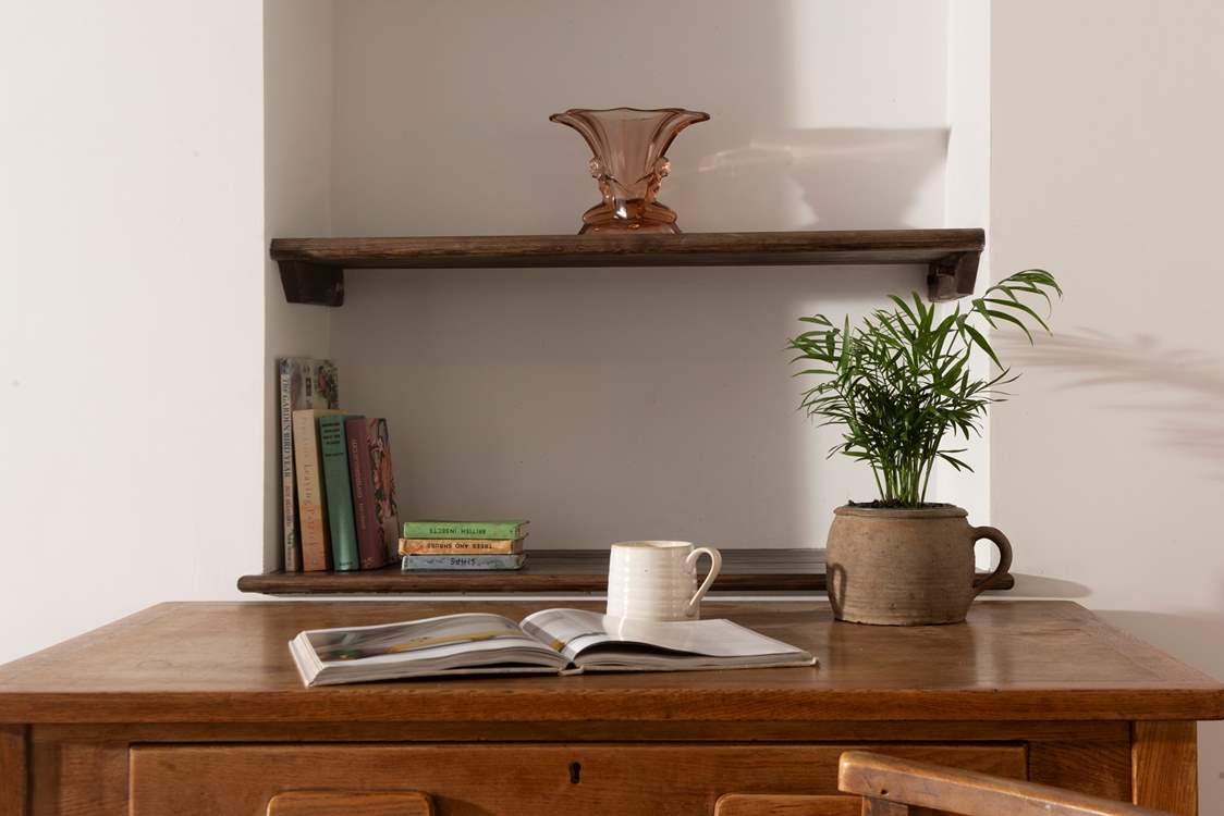 There's a little desk, should you need to stay connected whilst away or catch up on some work.