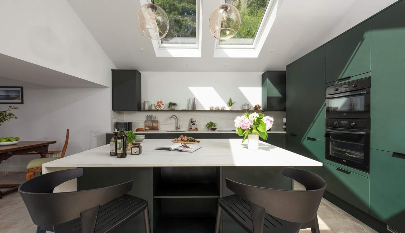 Pitch up at the breakfast-bar and keep the chef entertained.